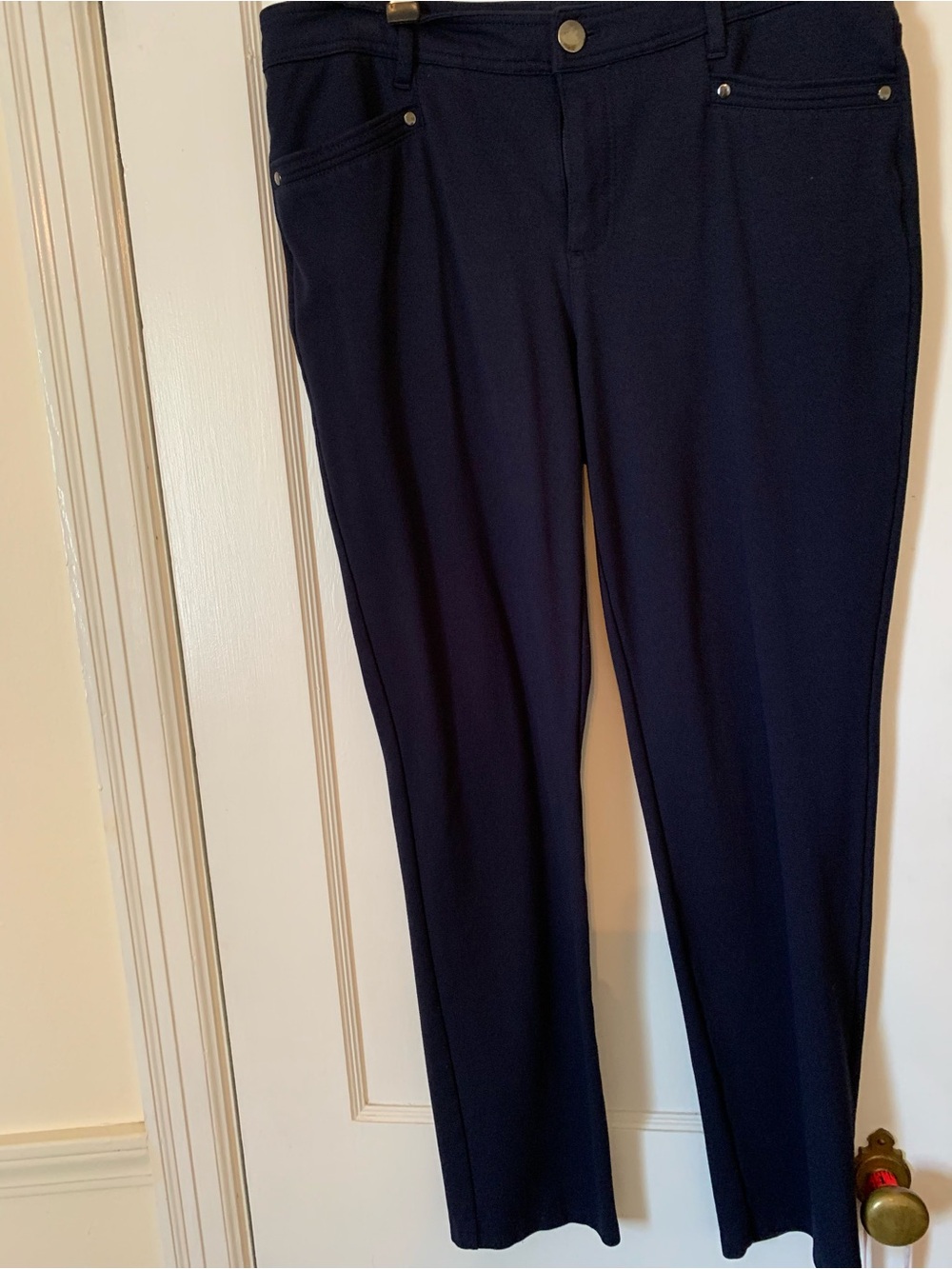 Christopher & Banks Navy Straight-Leg women’s  Chinos.